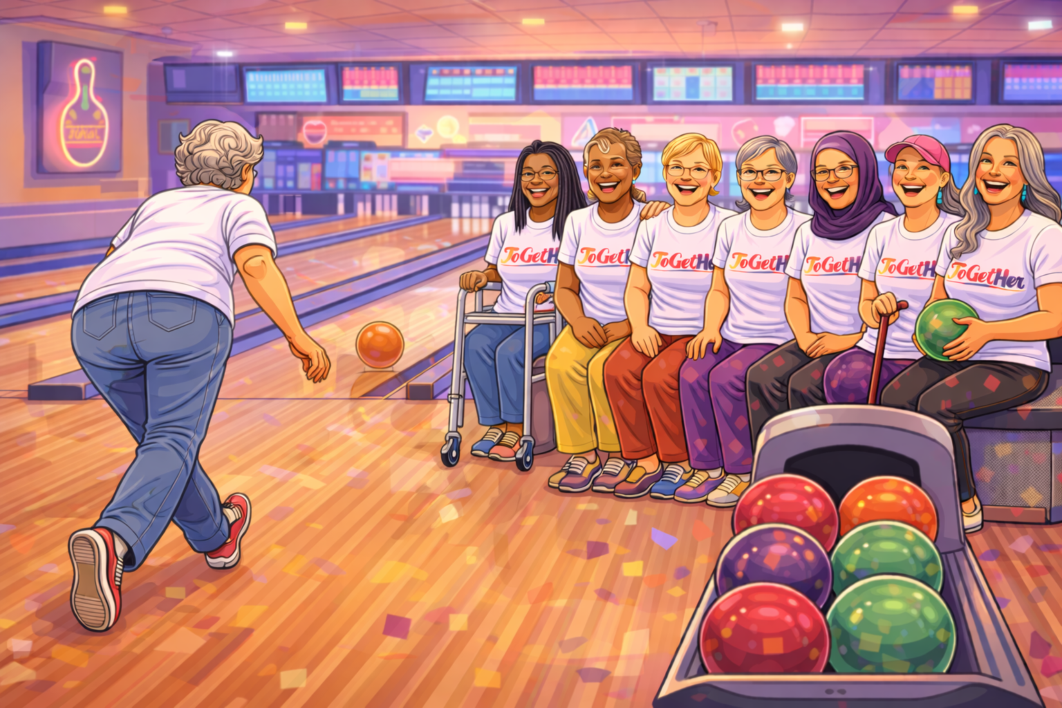 ToGetHer 50 plus 2SLGBTQIA Bowling event image